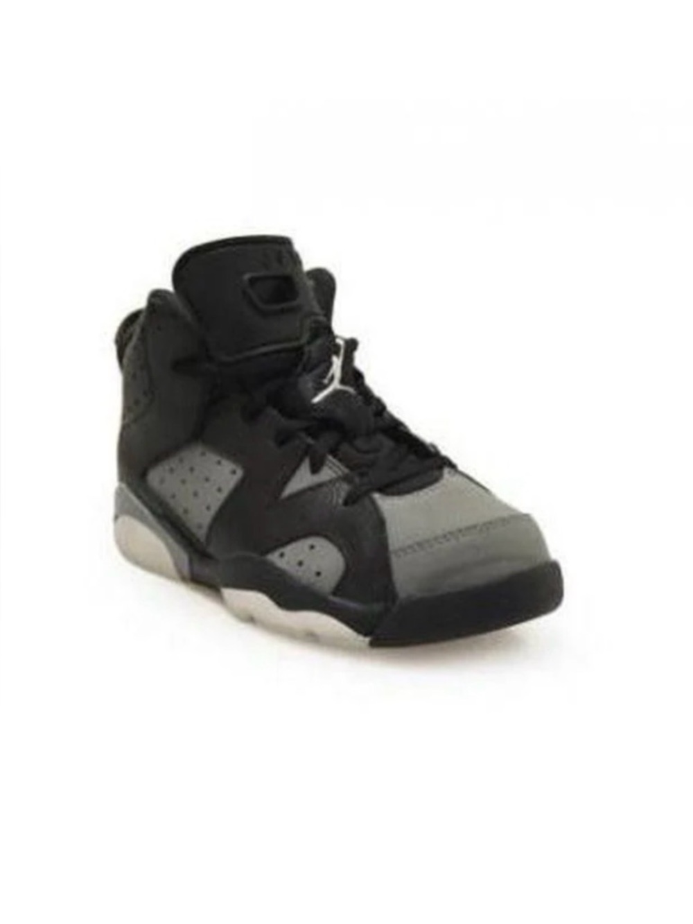 Nike Air Jordan Retro 6  Kids' High-Top Sneakers - Black & Grey